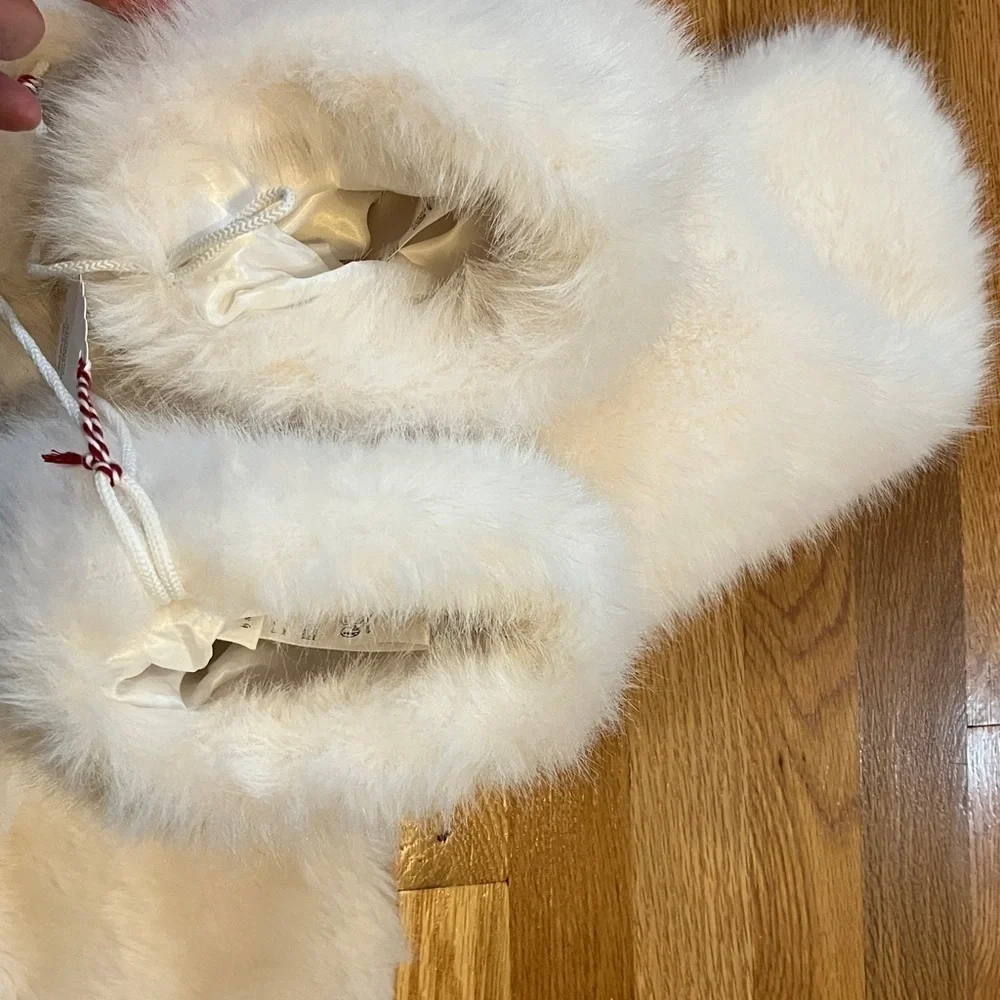 Anthropologie Chloe Faux Fur Stockings - Pair NWT